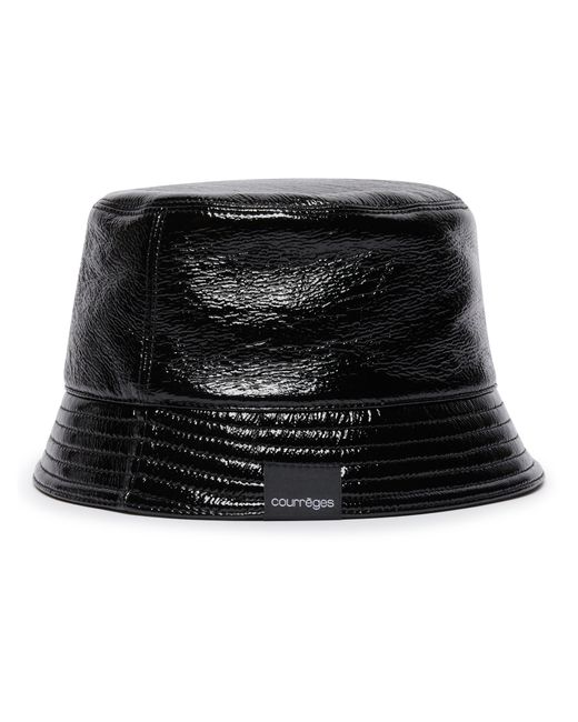 Courreges Black Bucket Hat for men