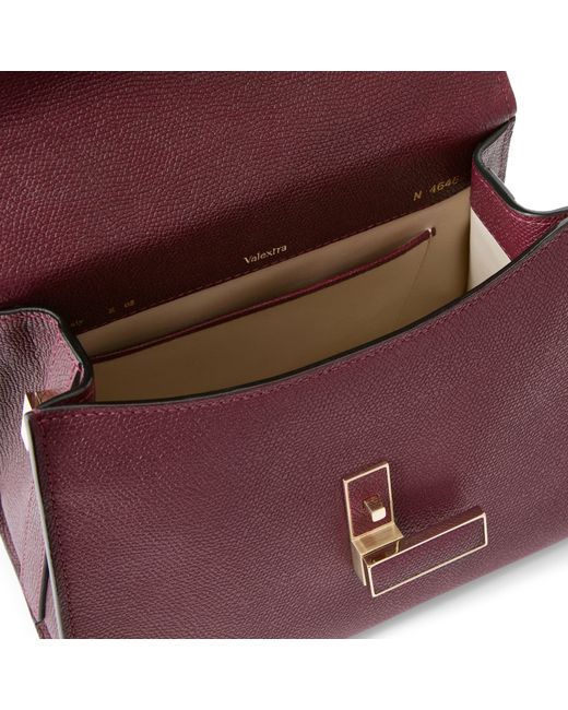 Valextra Purple Mini-Tasche Iside