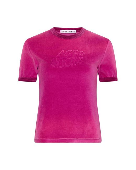 Acne Pink Short-sleeved T-shirt