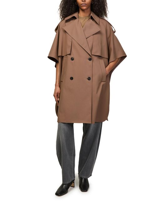 Max Mara Brown Double-Breasted Cape