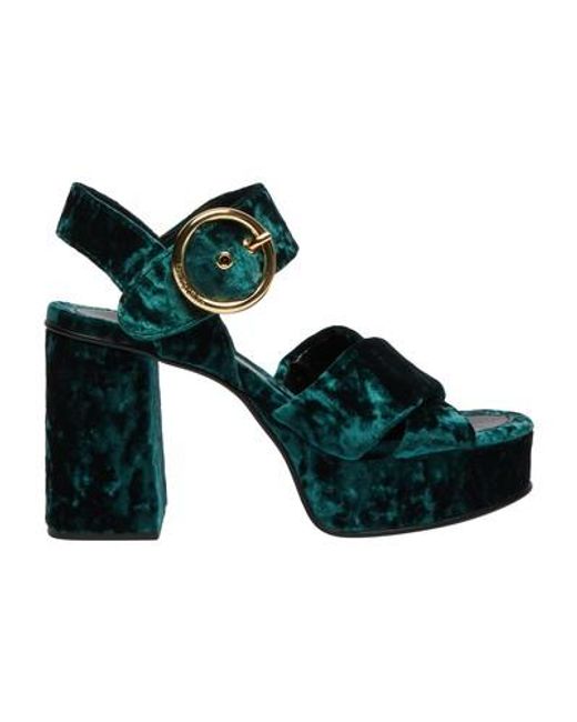 See By Chloé Green Orla Sandals
