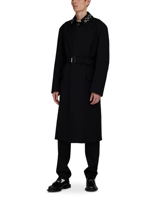 Alexander McQueen Black Raincoat for men