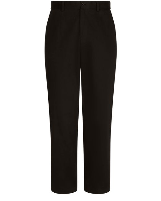 Dolce & Gabbana Black Printed Technical Jersey Cargo Pants for men