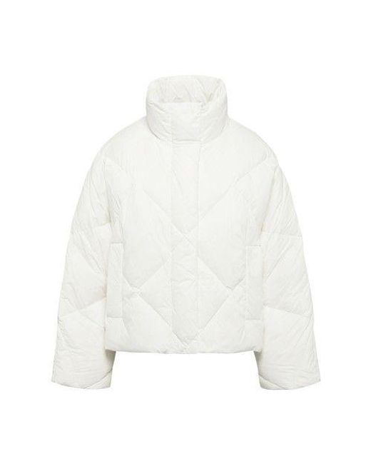 Stand Studio Aina Faux-leather Jacket in White | Lyst