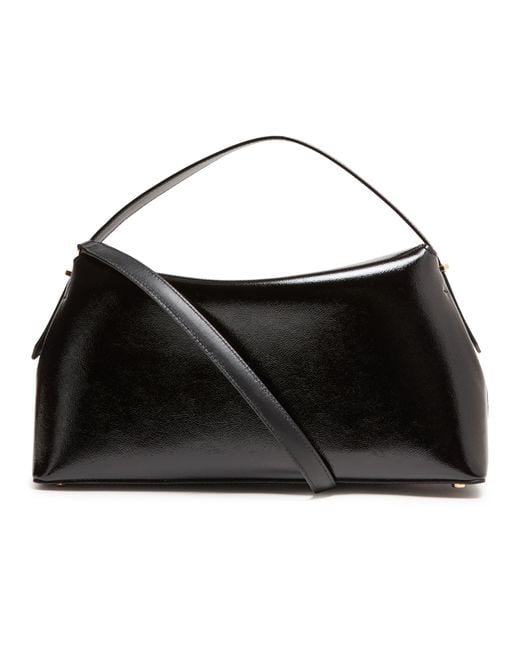 Totême  Black T-Lock Leather Handle Bag