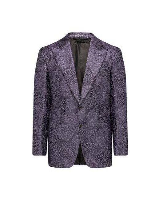 Tom Ford Purple Jacquard Jacket for men