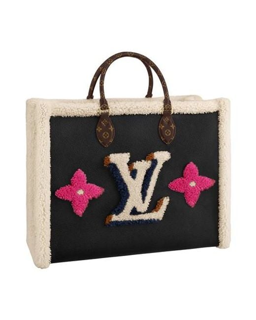 Louis Vuitton Onthego GM Black in Econyl/Coated Canvas with Gold-tone - US