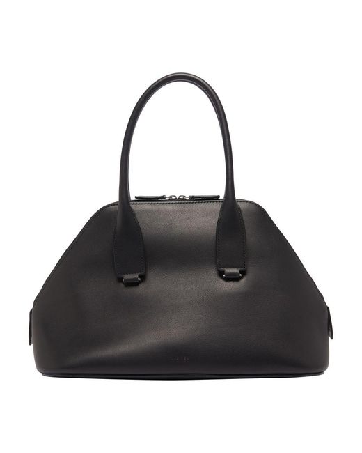 The Row Black Mittelgroße Schultertasche Devon