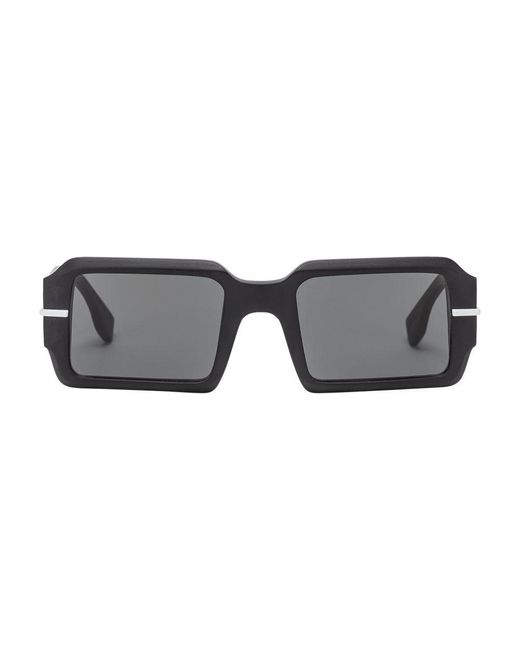 Fendi Gray Graphy Sunglasses for men