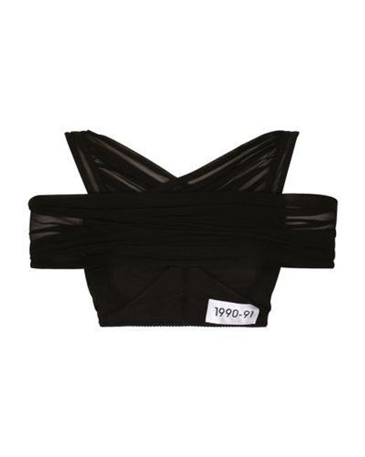 Dolce & Gabbana Black Kim Dolce&Gabbana Cropped Top