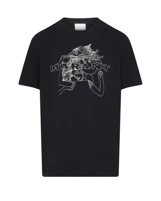 Isabel Marant T-Shirt mit Logo Honore in Black für Herren