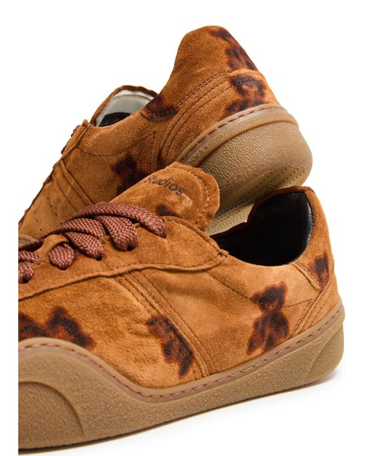 Acne Brown Lace-Up Sneakers