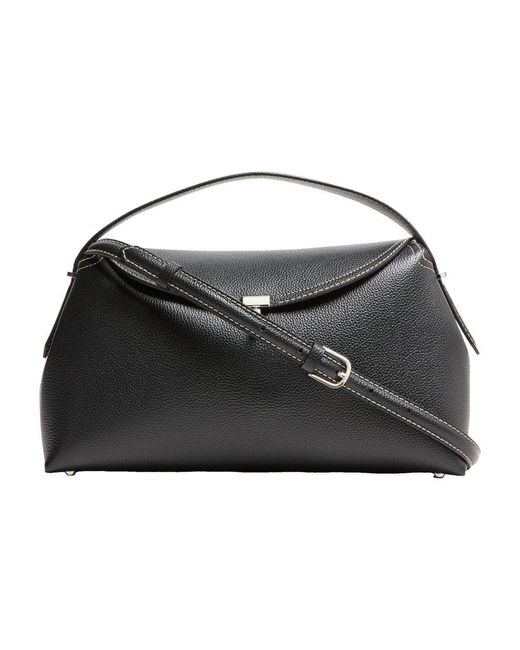 Totême  Black Schultertasche Aus Leder T-Lock
