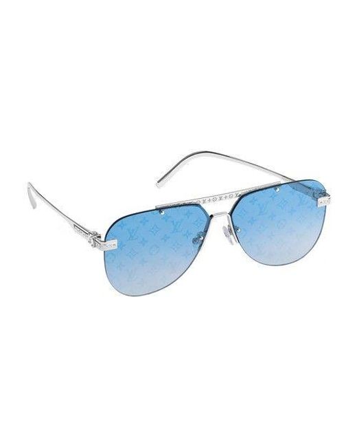 Louis Vuitton Blue Lv Ash Sunglasses for men