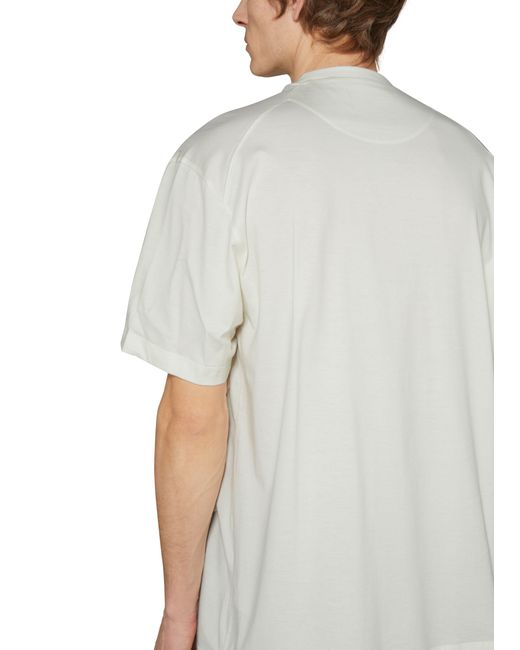 Y-3 White Short-sleeved T-shirt for men