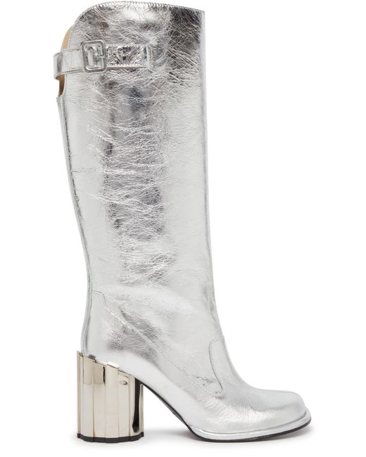 AMI Gray Buckled Boots