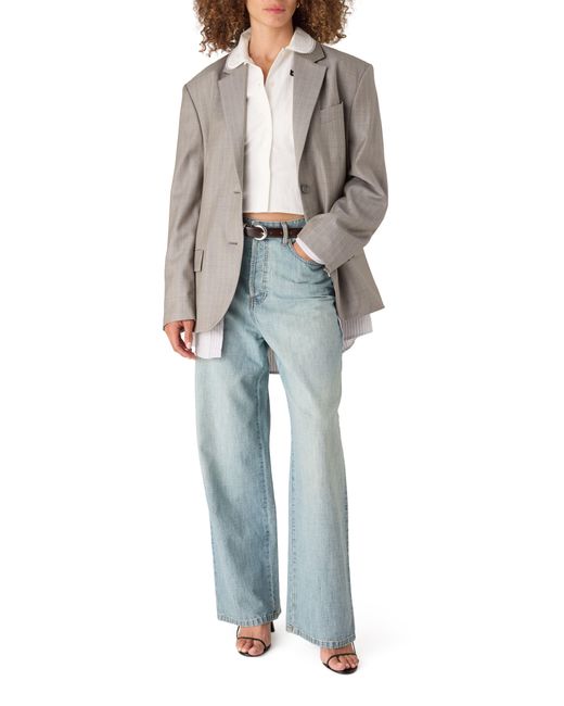 Acne Gray Suit Jacket