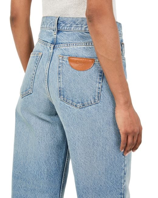 Chloé Blue Straight-Cut Jeans