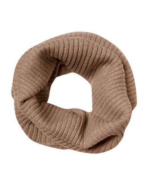 Bompard Brown Andréa Ribbed Cashmere Neck Warmer