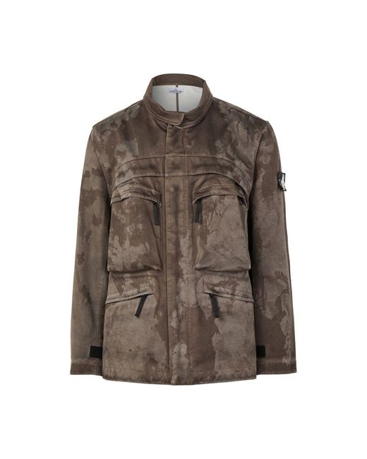 Stone Island Fieldjacket in Brown für Herren