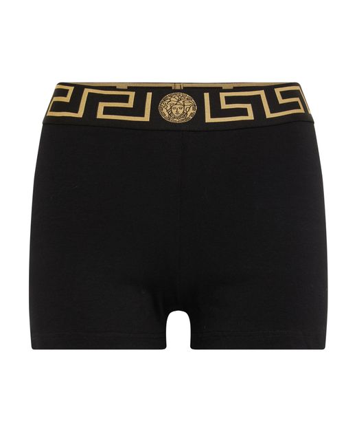 Versace Black Greca Shorts