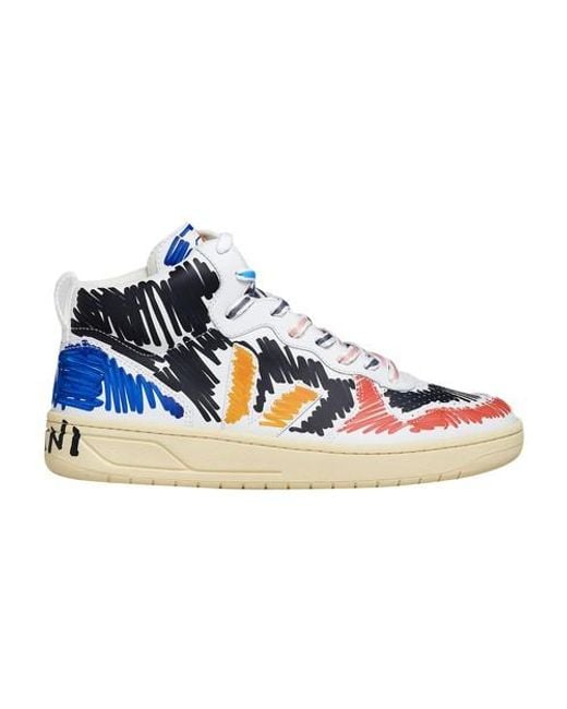 Marni Veja X V15 High Top Sneakers in Black Lyst