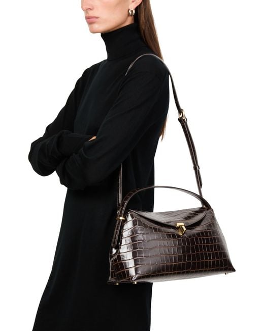 Totême  Black Tasche Mit Tragegriff T-Lock