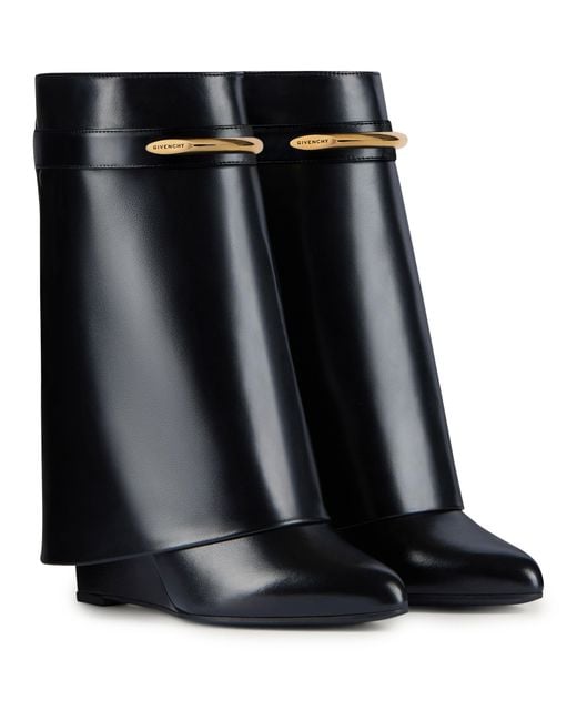Givenchy Black Shark Ankle Boots