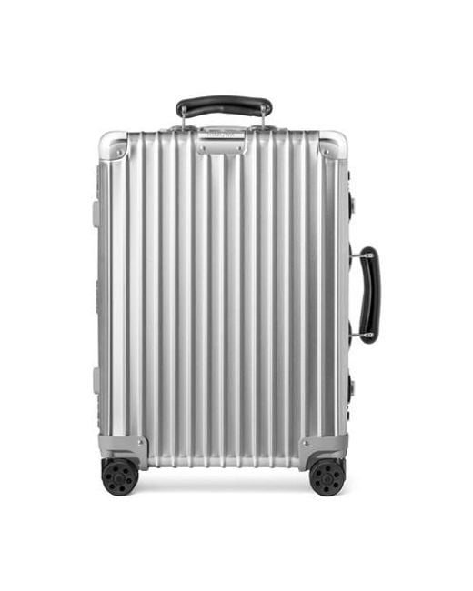RIMOWA Leather Classic Cabin S luggage for Men Lyst UK