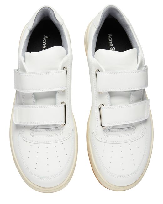 Acne White Perey Friend Sneakers for men