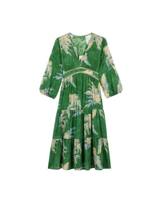 Ba&sh Green Kleid Parela