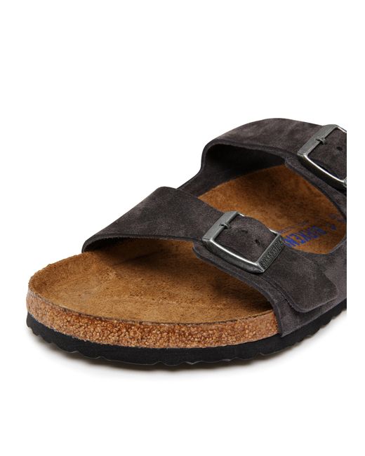Birkenstock Brown Arizona Suede Leather Sandals for men
