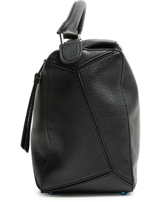 Loewe Black Puzzle Large Grained Calfskin Bag for men