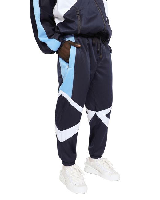 Pantalon de jogging à design colour block Dolce & Gabbana pour homme en coloris Blue