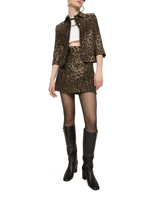 Dolce & Gabbana Brown Short Skirts