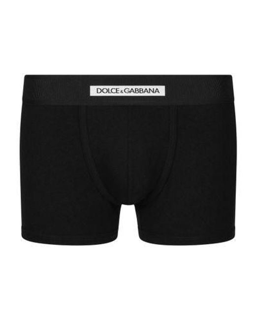 Dolce & Gabbana Black Regular-Fit Boxers for men