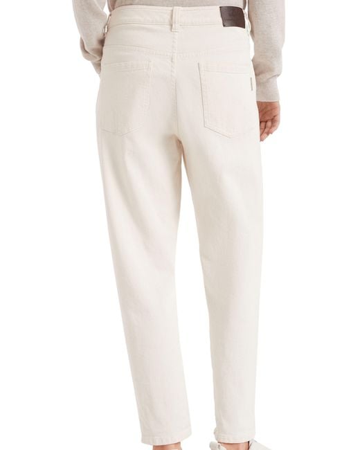 Brunello Cucinelli White Comfy Jeans