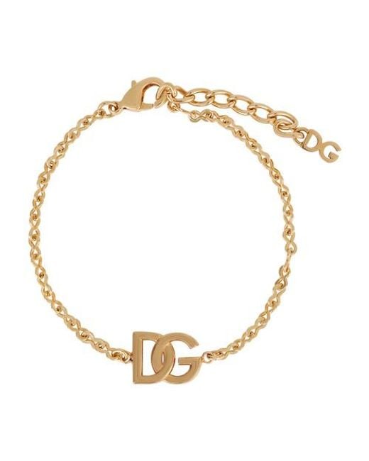 Dolce & Gabbana Gliederarmband mit DGLogo in Mettallic für Herren Lyst DE