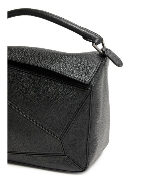 Loewe Black Puzzle Large Grained Calfskin Bag for men