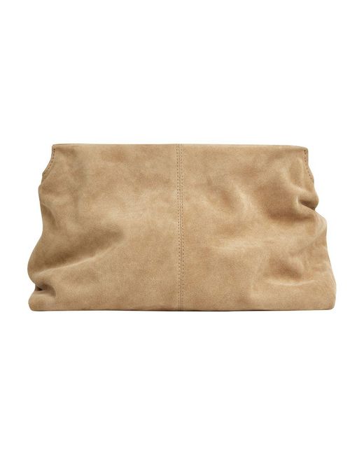 Flattered Natural Clay Clutch
