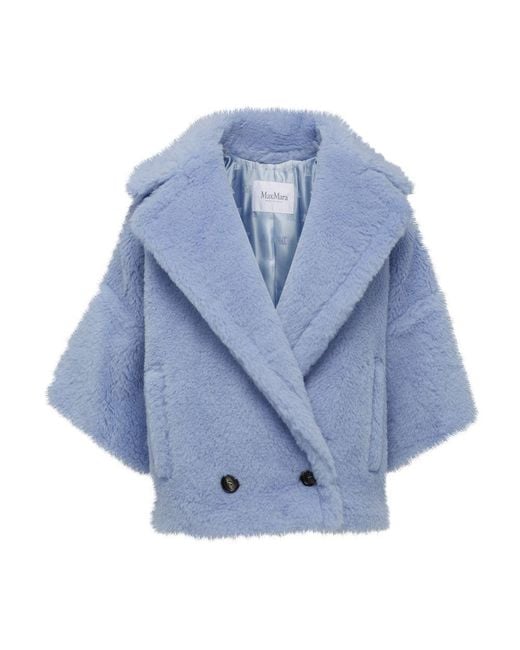 Blue teddy coat topshop sales