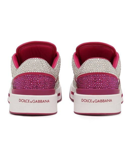 Dolce & Gabbana Black Sneakers New Roma aus Kalbsleder