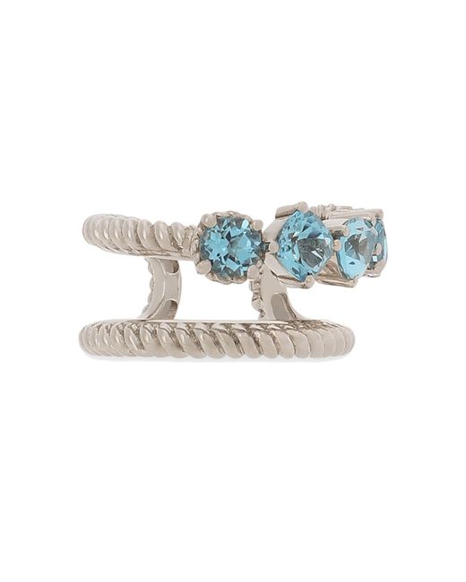 Dolce & Gabbana Blue Single Earring Double Earcuff