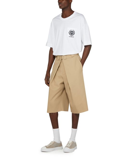 Givenchy Natural Extra Wide Chino Bermuda Shorts for men