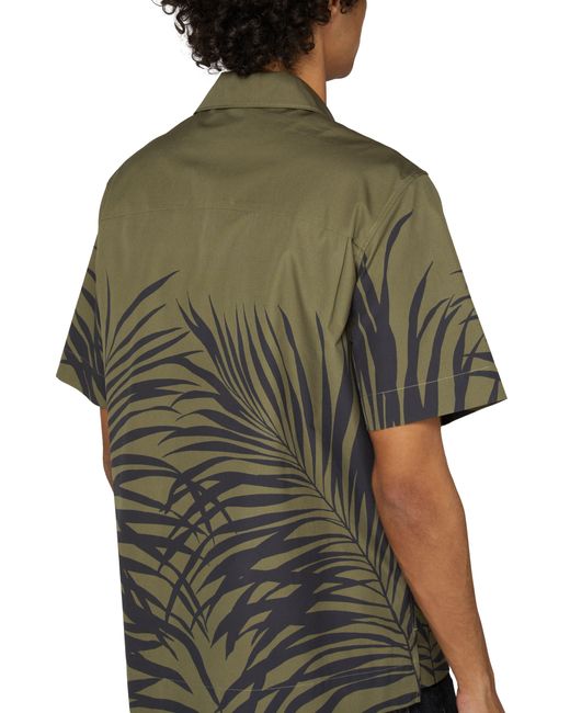 Moncler Green Short-Sleeved Shirt for men