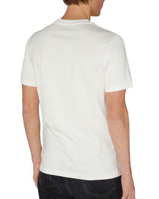 Moncler White Short-Sleeve T-Shirt With Logo for men