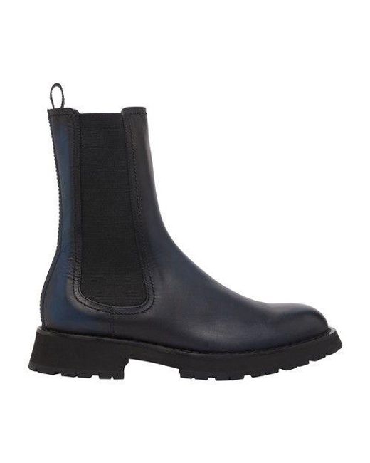 Alexander McQueen Chelsea Boots in Anthracite Black (Blue) for Men | Lyst