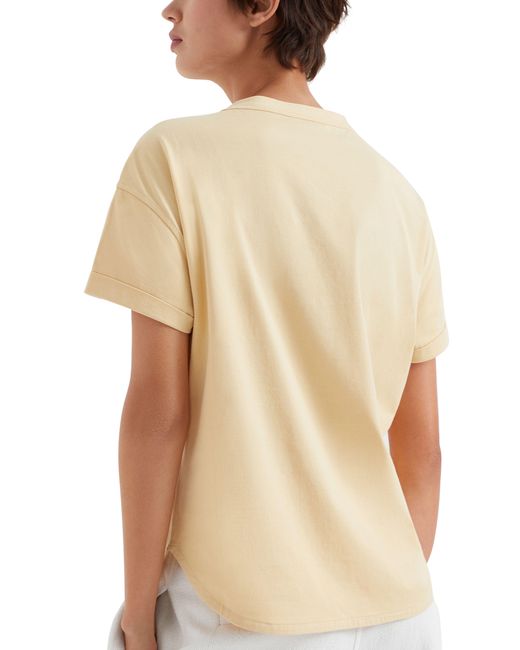 Brunello Cucinelli Natural T-Shirt With Monile