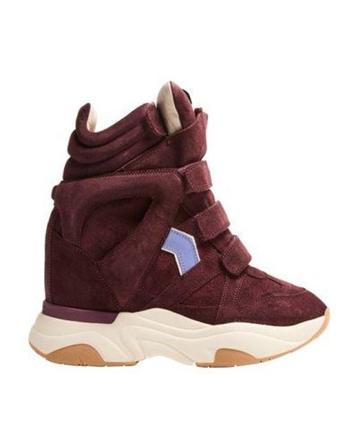 Isabel Marant Red Balskee Sneakers