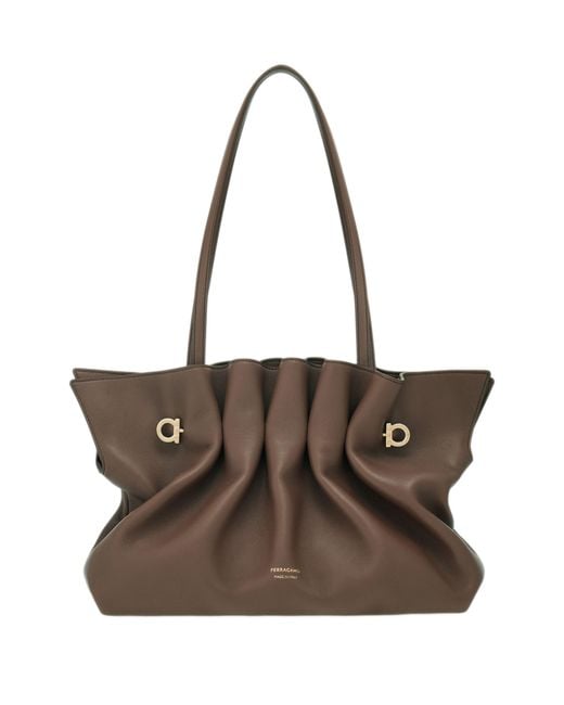 Ferragamo Brown Soft-Bag (S)